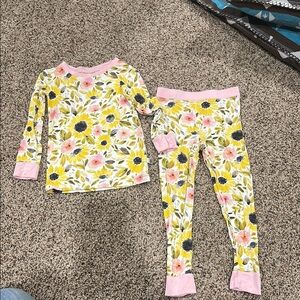 Little Sleepies sunflower pajamas